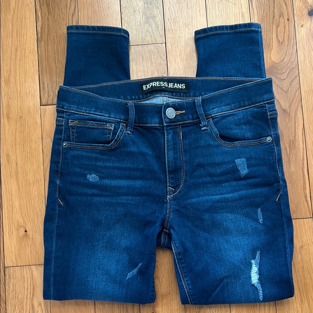 Express Women's Blue Jeans size 10